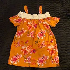 Dream girl flower shoulder shirt